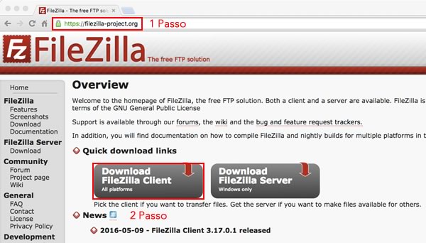 filezilla ftp client