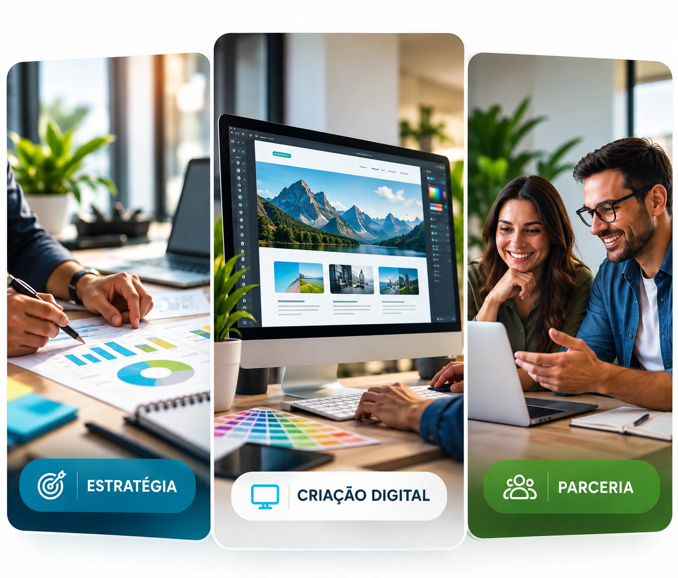 Estratégia, criação e parceria digital