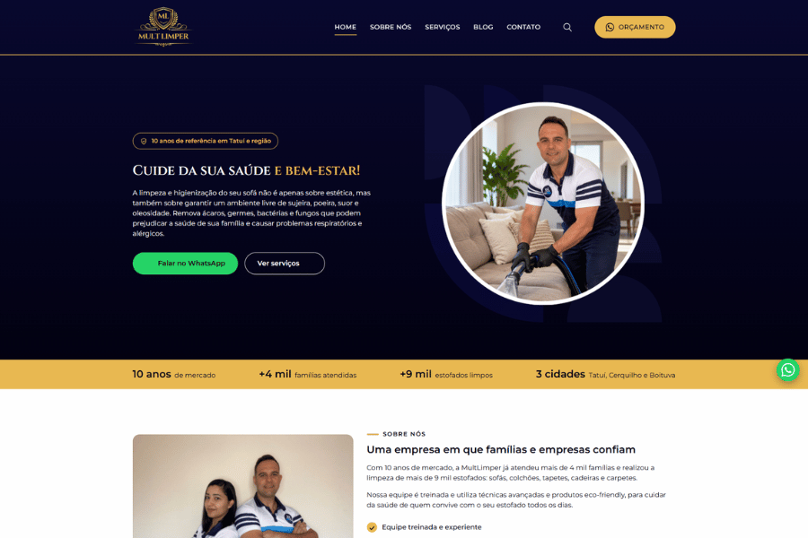 Site Mult Limper - página inicial